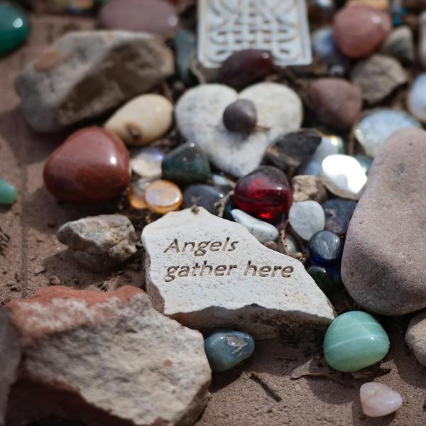 Memorial tokens and stones