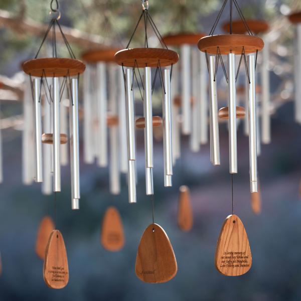 Personalized pet memorial wind chimes