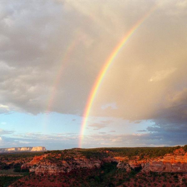 Rainbow over Angel Canyon