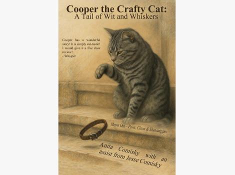 Cover of the book, ‘Cooper the Crafty Cat’