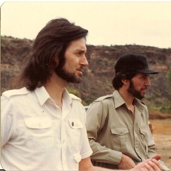 Co-founders Gregory Castle and Cyrus Mejia looking at new construction