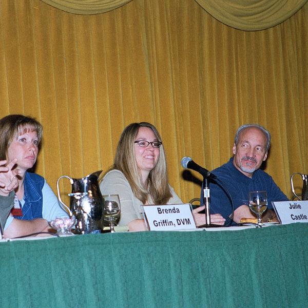 2003 No More Homeless Pets Panel including Julie Castle and co-founder Francis Battista.