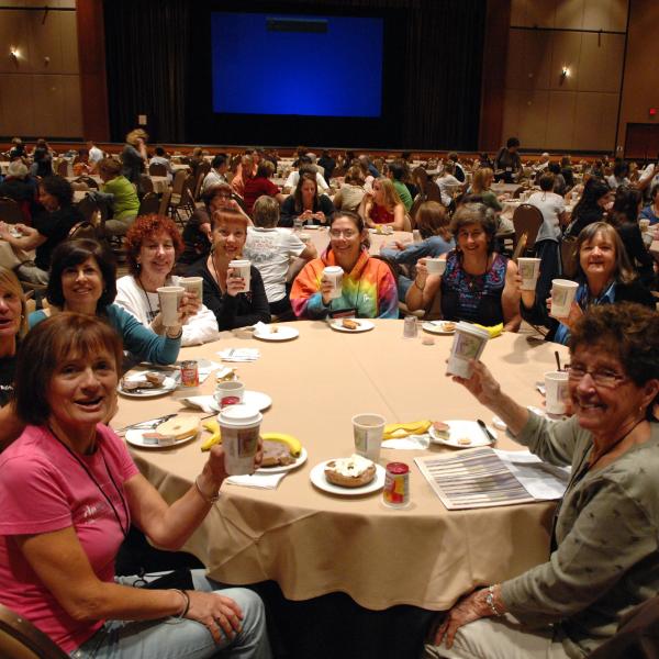 Attendees enjoying a meal at the Best Friends National Conference