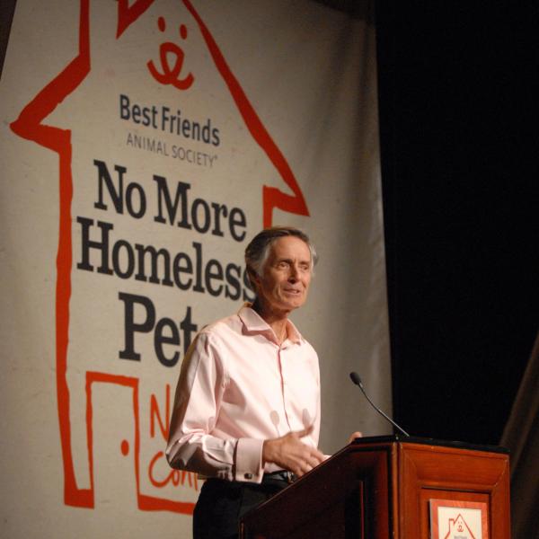 Co-founder Gregory Castle speaks at the 2011 No More Homeless Pets Conference.