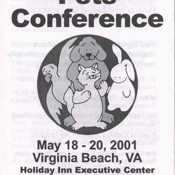 Registration mailer for the first No More Homeless Pets Conference, Originally held twice a year on opposite ends of the country.