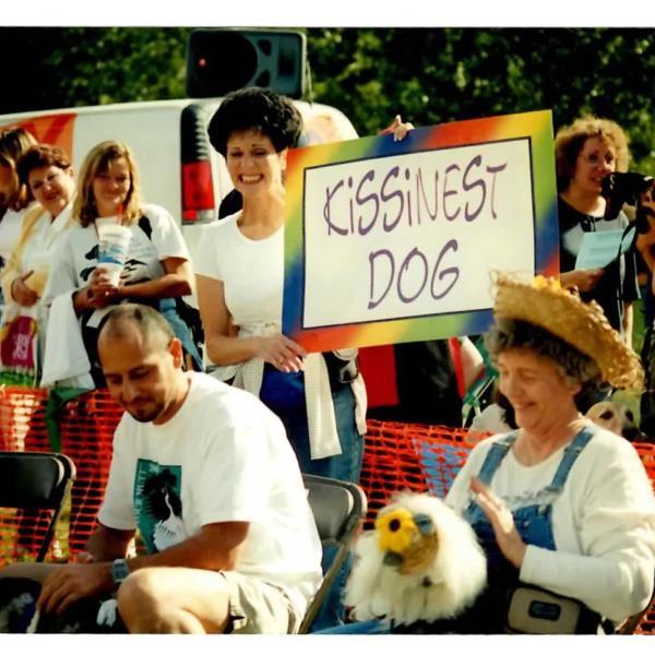 Kissinest dog contest at Strut Your Mutt
