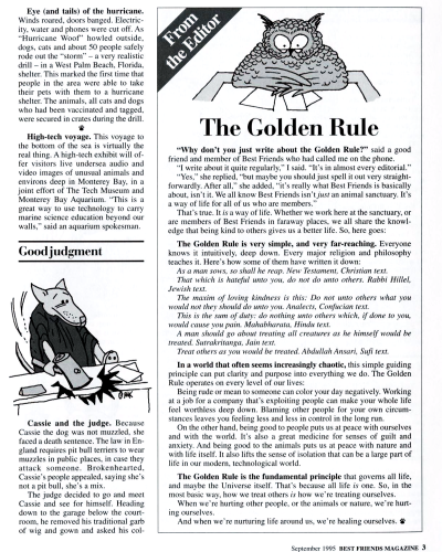 The Golden Rule magazine article image