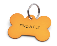 bone-shaped dog tag