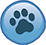 Paw pebble memorial stone
